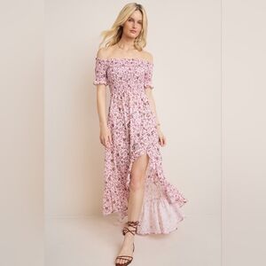 Francesca's Collections | Dresses | Francesca Blue Floral Maxi Dress S |  Poshmark